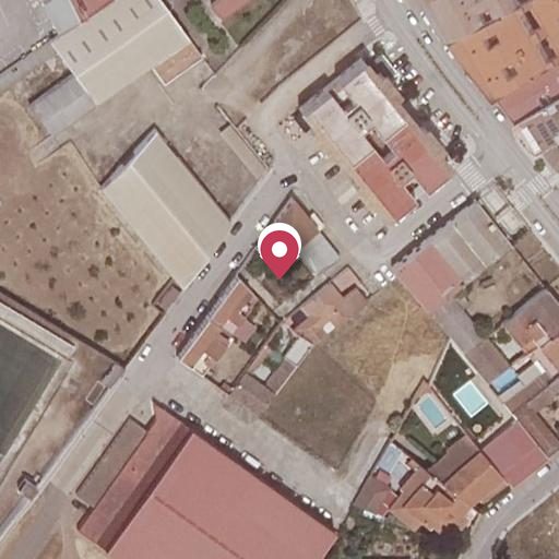 Foto aérea de la subasta en Santos de Maimona, los