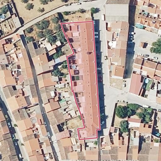 Foto aérea de la subasta en Santa Olalla del Cala