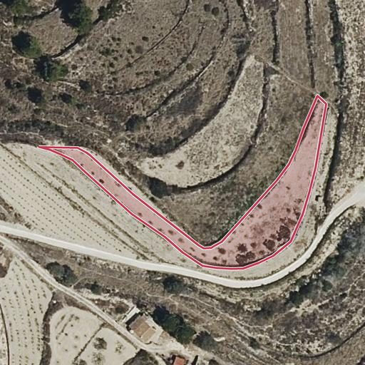 Foto aérea de la subasta en Benissa