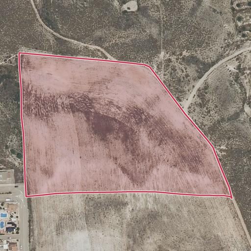 Vista aérea del bien 2: Finca rústica, Mazarron