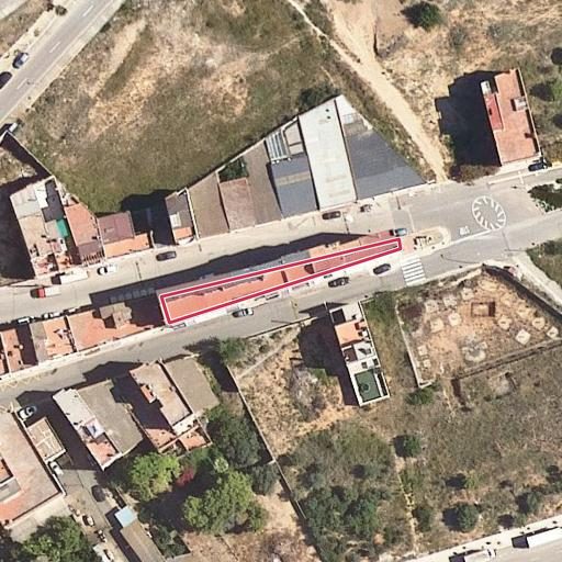 Foto aérea de la subasta en Alcanar