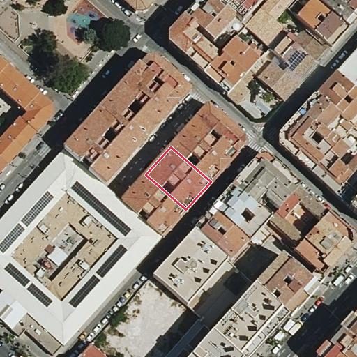 Vista aérea del bien 1: Vivienda, Alcoy