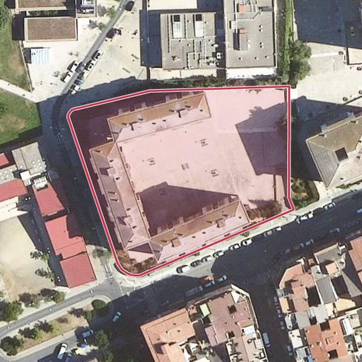 Vista aérea del bien 1: Garaje, Lleida