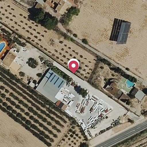 Foto aérea de la subasta en Aspe