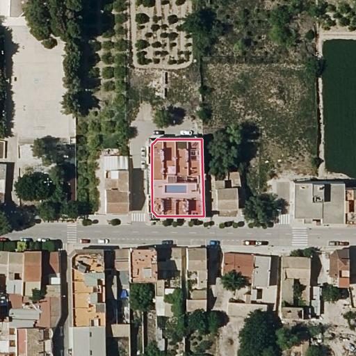 Foto aérea de la subasta en Rojales