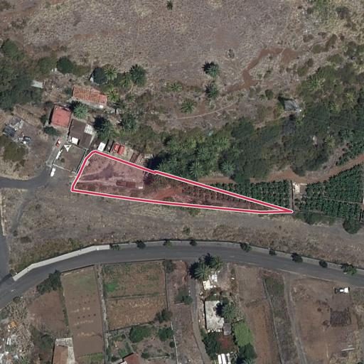 Vista aérea del bien 1: Finca rústica, Breña Alta