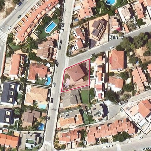 Foto aérea de la subasta en Torredembarra