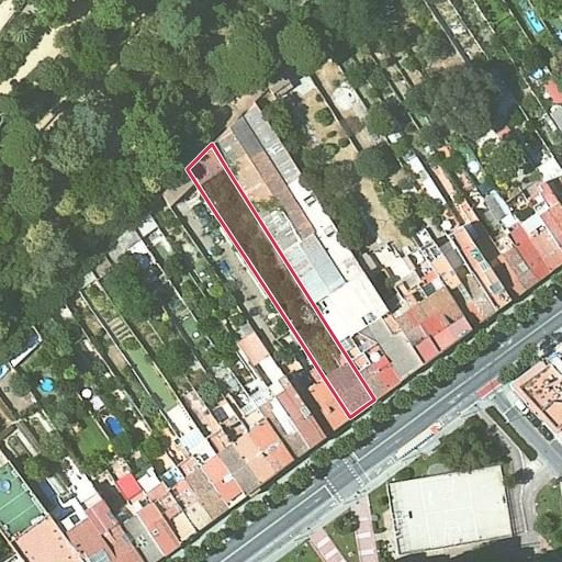 Foto aérea de la subasta en Badalona