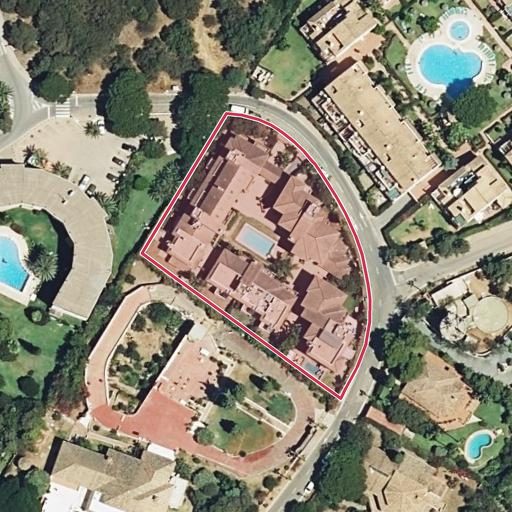 Foto aérea de la subasta en Marbella