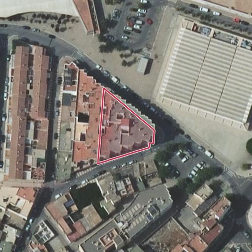 Foto aérea de la subasta en Roquetas de Mar