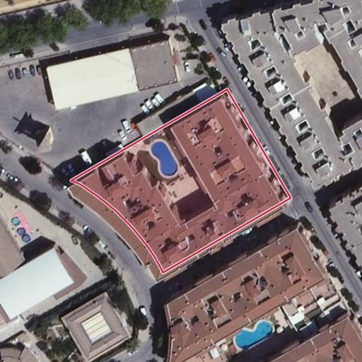 Foto aérea de la subasta en Ubeda