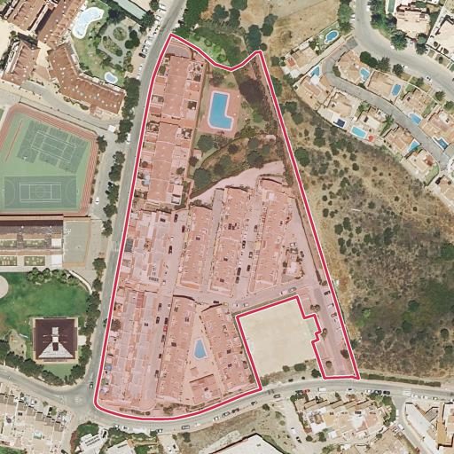Foto aérea de la subasta en Benalmadena