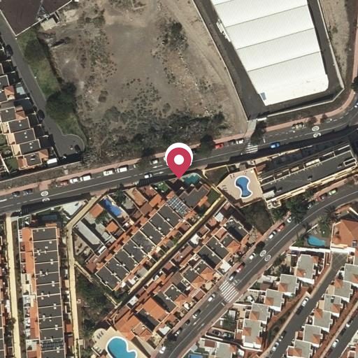 Foto aérea de la subasta en Adeje