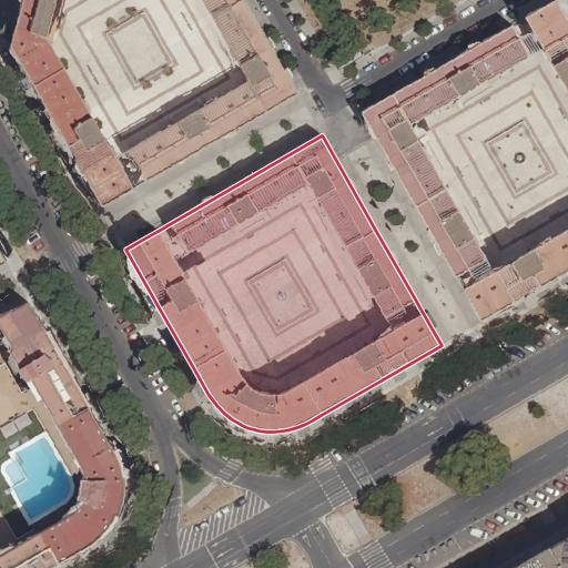 Foto aérea de la subasta en Sevilla