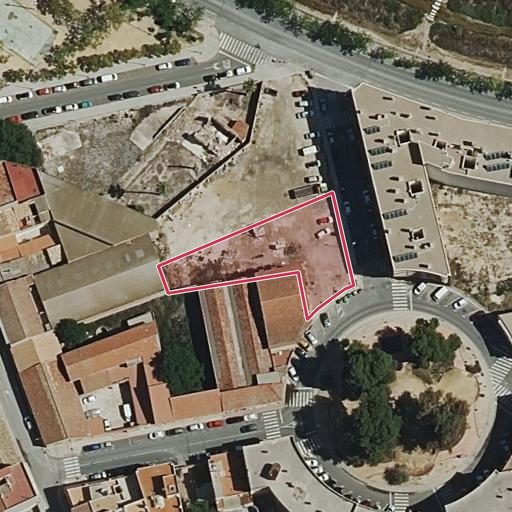 Vista aérea del bien 1: Solar, Novelda