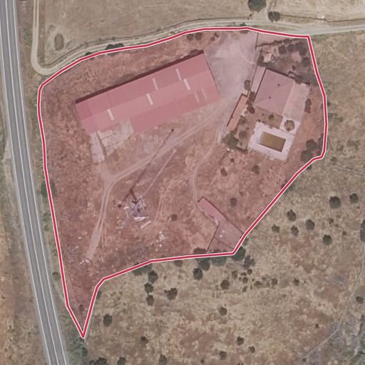 Vista aérea del bien 1: Finca rústica, Torrejoncillo