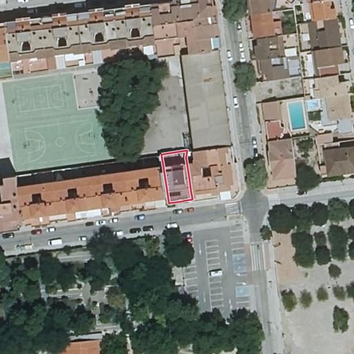 Vista aérea del bien 1: Local comercial, Almansa