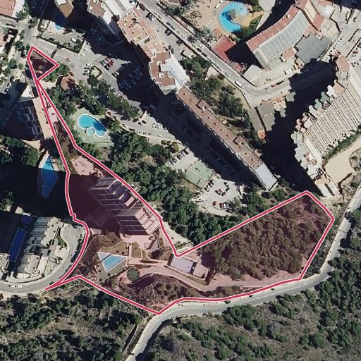 Foto aérea de la subasta en Benidorm