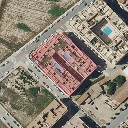 Foto aérea de la subasta en Almoradi