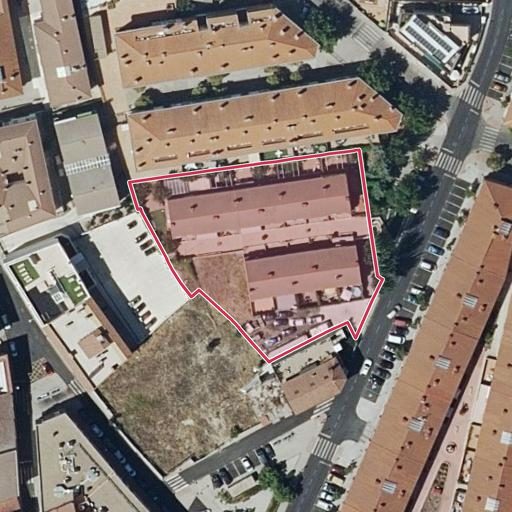 Foto aérea de la subasta en Villanueva de la Cañada