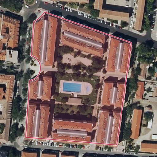 Foto aérea de la subasta en Aranjuez