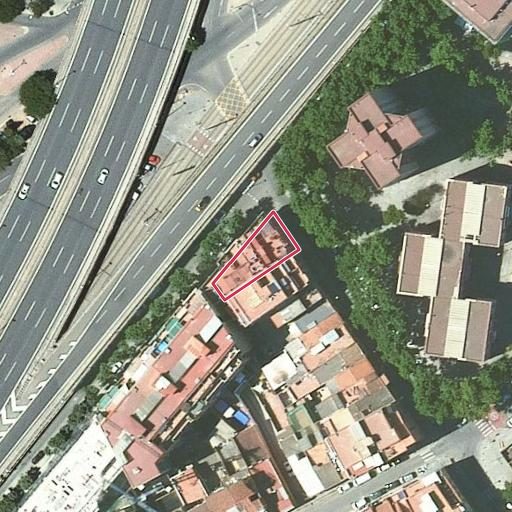 Foto aérea de la subasta en Badalona